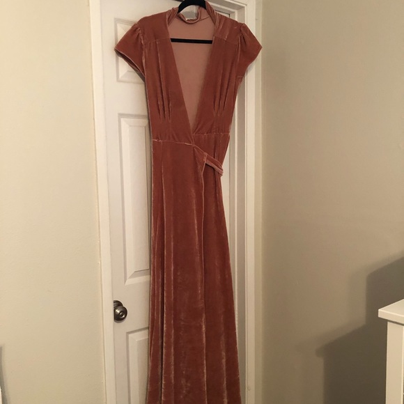 Tularosa Velour wrap dress - Picture 2 of 6